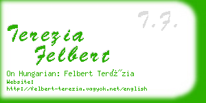 terezia felbert business card